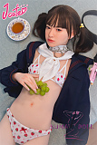 J-cute 137cm バスト平 シリコン頭部+TPEボディ AGD19 萌咲（もえ）ヘッド ラブドール ロリ妹系  ハイブリッド 掲載画像のボディはリアルメイク付き