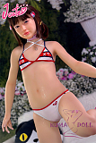 J-cute 133cm バスト平 シリコン頭部+TPEボディ AGD07 唯（ゆい）ヘッド ラブドール ロリ妹系  ハイブリッド 掲載画像のボディはリアルメイク付き