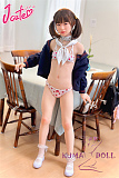 J-cute 137cm バスト平 シリコン頭部+TPEボディ AGD19 萌咲（もえ）ヘッド ラブドール ロリ妹系  ハイブリッド 掲載画像のボディはリアルメイク付き