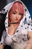 フルシリコン製ラブドール JYDOLL 163cm Fカップ 幕汐 (muxi) ヘッド 身体リアルメイク無料付き 等身大ドール ピンク髪