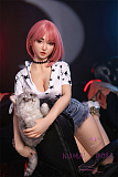 フルシリコン製ラブドール JYDOLL 163cm Fカップ 幕汐 (muxi) ヘッド 身体リアルメイク無料付き 等身大ドール ピンク髪