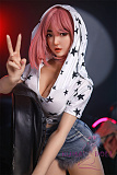 フルシリコン製ラブドール JYDOLL 163cm Fカップ 幕汐 (muxi) ヘッド 身体リアルメイク無料付き 等身大ドール ピンク髪
