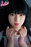 J-cute 137cm バスト平 AGD19 萌咲（もえ）ヘッド  LL団 ラブドール 髪の毛植毛 青いレースのドレス フルシリコン製 リアルドール
