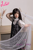 J-cute 149cm バスト平 AGD10陽葵ヘッド ラブドール ロリ妹系 シリコンヘッド+TPEボディ 掲載画像のボディはリアルメイク付き 黒いチェックスカート