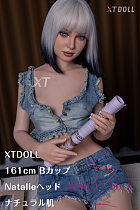 XTDOLL 161cm Bカップ Natalieヘッド  (XT-31-B) ラブドール 等身大ドール フルシリコン製カスタマイズ可 デニムセット