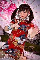 J-cute 133cm バスト平 シリコン頭部+TPEボディ AGD19 萌咲（もえ）ヘッド ラブドール ロリ妹系  ハイブリッド 掲載画像のボディはリアルメイク付き