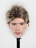FANREAL 173cm Kevinヘッド 一体式ペニス 筋肉タイプ リアルメイク付き フルシリコン製ラブドール 掲載画像は硬めシリコンヘッド