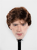FANREAL 173cm Kevinヘッド 一体式ペニス 筋肉タイプ リアルメイク付き フルシリコン製ラブドール 掲載画像は硬めシリコンヘッド