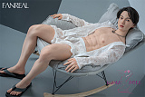 FANREAL 173cm Kevinヘッド 一体式ペニス 筋肉タイプ リアルメイク付き フルシリコン製ラブドール 掲載画像は硬めシリコンヘッド