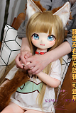 【即納・国内発送・送料無料】 MOZU DOLL 115cm Aカップ 黄豆狐 ソフトビニール製頭部+TPE製ボディ 肌色＆眼球色＆メイク＆ウィッグ＆衣装は宣材写真と同じ