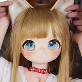 【即納・国内発送・送料無料】 MOZU DOLL 115cm Aカップ 黄豆狐 ソフトビニール製頭部+TPE製ボディ 肌色＆眼球色＆メイク＆ウィッグ＆衣装は宣材写真と同じ