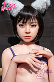 J-cute 137cm バスト平 AGD17 羽純（はずみ）ヘッド  LL団 ラブドール 髪の毛植毛 フルシリコン製 リアルドール 猫耳アクセサリー