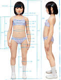 J-cute 149cm バスト平 AGD18 優心（ゆうみ）ヘッド ラブドール 妹系 フルシリコン製 ダッチワイフ
