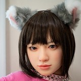 J-cute 137cm バスト平 AGD19 萌咲（もえ ）ヘッド  LL団  髪の毛植毛 フルシリコン製 リアルドール 波点ドレス