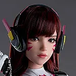 フルシリコン製 Game Lady 171cm Gカップ No.27_1 硬質シリコンヘッド リアルメイク付き 眉毛とまつ毛植毛あり  ライトニング