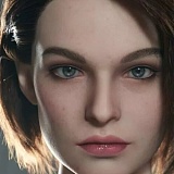 フルシリコン製 Game Lady 171cm Gカップ No.27_1 硬質シリコンヘッド リアルメイク付き 眉毛とまつ毛植毛あり  ライトニング