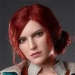 フルシリコン製 Game Lady 171cm Gカップ No.27_1 硬質シリコンヘッド リアルメイク付き 眉毛とまつ毛植毛あり  ライトニング