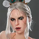 フルシリコン製 Game Lady 171cm Gカップ No.27_1 硬質シリコンヘッド リアルメイク付き 眉毛とまつ毛植毛あり  ライトニング