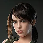 フルシリコン製 Game Lady 171cm Gカップ No.27_1 硬質シリコンヘッド リアルメイク付き 眉毛とまつ毛植毛あり  ライトニング