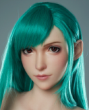 フルシリコン製 Game Lady 171cm Gカップ No.27_1 硬質シリコンヘッド リアルメイク付き 眉毛とまつ毛植毛あり  ライトニング