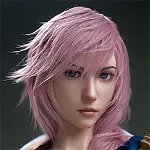 フルシリコン製 Game Lady 171cm Gカップ No.27_1 硬質シリコンヘッド リアルメイク付き 眉毛とまつ毛植毛あり  ライトニング