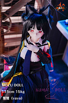 MOZU DOLL 115cm バスト小 雅雅ちゃん ビニール製頭部+TPE製ボディ 肌色＆眼球色＆メイク＆ウィッグ＆衣装は宣材写真と同じ