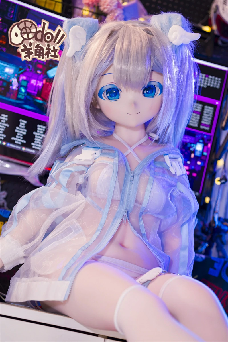 羊角社doll 132cm バスト大 猫 ソフトビニール製ヘッド+S-TPE製ボディ 等身大フィギュア アニメドール