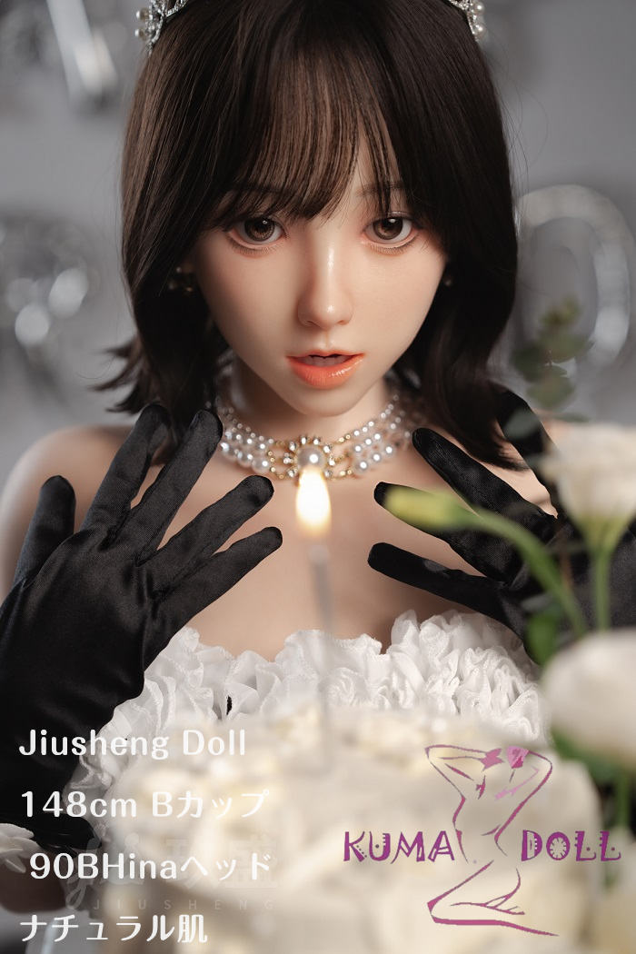 Jiusheng Doll フルシリコン製 148cm Bカップ 90BHinaヘッド ラブドール フルシリコン製 黒いプリンセスドレス