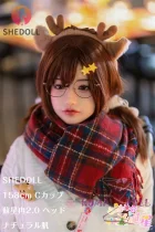 SHEDOLL 158cm Cカップ  苏星冉(Suxinglan) 2.0ヘッド ボディー材質など選択可能 温かみのある装い 可愛いメガネ女子