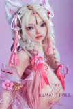 Sino Dol 戦闘機 143cm Kカップ 爆乳 S58 凛墨(Linmo)ヘッド フルシリコン製 可愛さ満点 狐耳 アニメ風ドール 波打つお尻/エアバッグ包み込み式膣無料