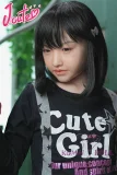 J-cute 149cm バスト平 AGD08 美郁（みく）ヘッド  フルシリコン製 ブランコに座る可愛らしいラブドール