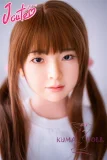 J-cute 137cm バスト平 AGD17 羽純（はずみ）ヘッド  LL団 ラブドール 髪の毛植毛 フルシリコン製 リアルドール パーカー デニムミニスカート