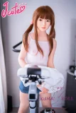 J-cute 137cm バスト平 AGD17 羽純（はずみ）ヘッド  LL団 ラブドール 髪の毛植毛 フルシリコン製 リアルドール パーカー デニムミニスカート