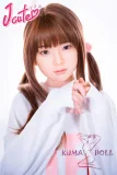 J-cute 137cm バスト平 AGD17 羽純（はずみ）ヘッド  LL団 ラブドール 髪の毛植毛 フルシリコン製 リアルドール パーカー デニムミニスカート