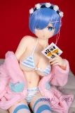 青と白のビキニダッチワイフ