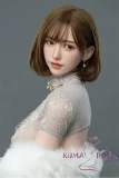 Real Girl (Ｃ工場製)  新作 軽量化ボディ フルシリコン製 ダッチワイフ 171cm巨乳 Eカップ ds34  レースのチャイナドレス ホワイトファー