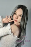 軽量化 27kg 伴趣はんしゅ 162cm Cカップ B1 川崎由美 フルシリコン材質 等身大リアルドール 黒スト