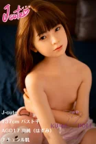 J-cute 137cm バスト平 AGD17 羽純（はずみ）  LL団  髪の毛植毛 フルシリコン製 小学生ダッチワイフ 白いドレス