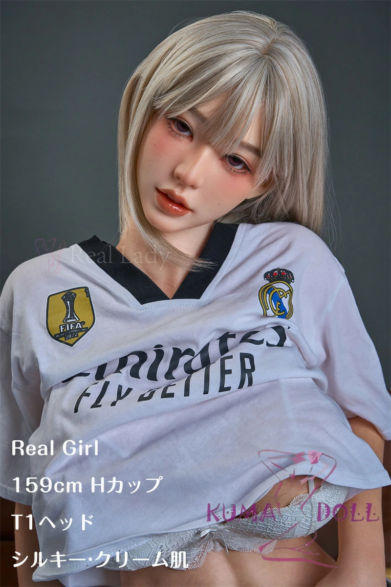 超擬真の肌テクスチャ フルシリコン製 Real Lady 159cm Hカップ T1ヘッド 等身大リアルドール スポーティースタイル