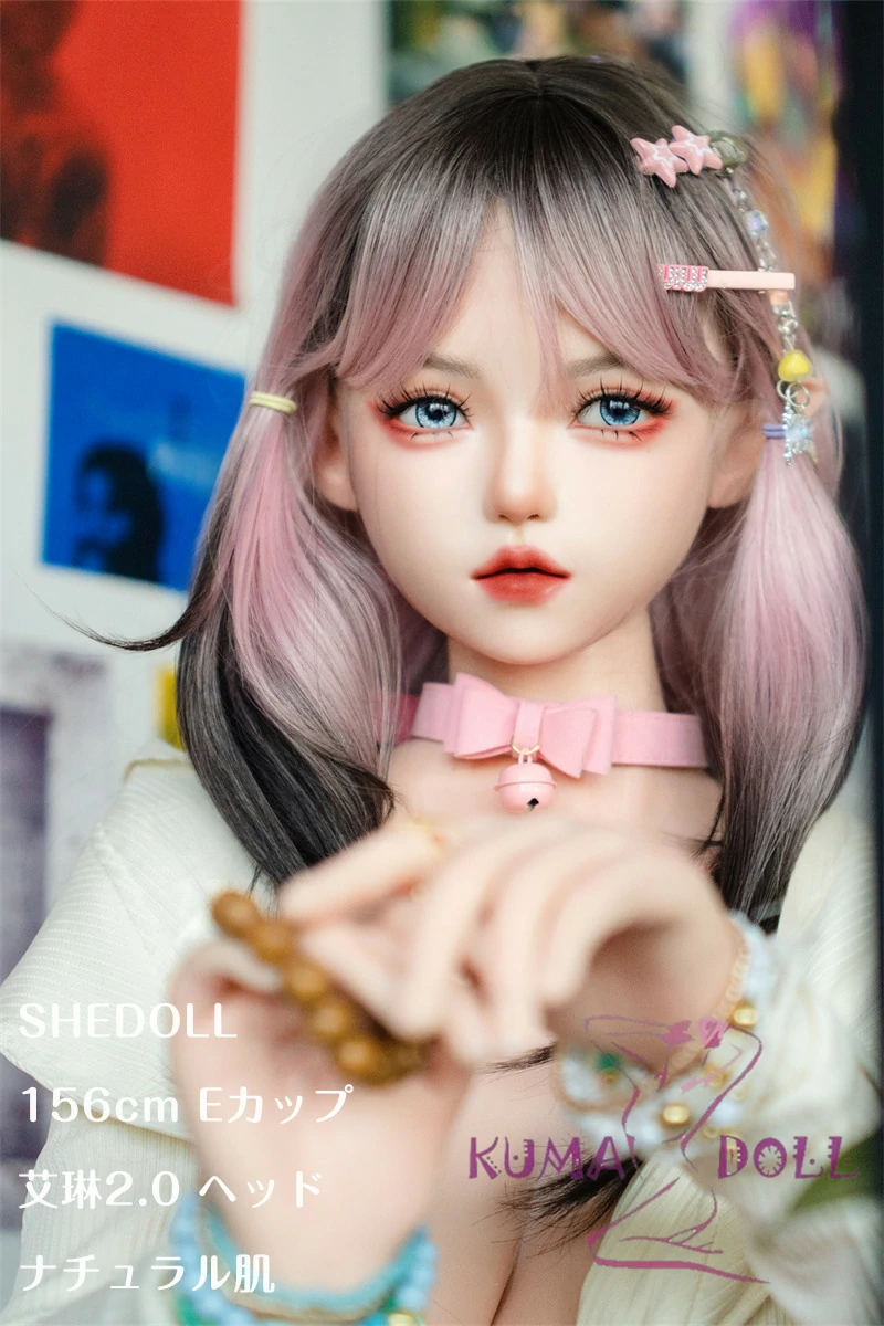 SHEDOLL 最新作 156cm Eカップ 艾琳（Ailin）2.0 ヘッド 等身大ドール シリコンヘッド ボディー材質など選択可能 ピンクミニスカート