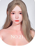 【新作セール5％OFF 3月31日迄 140/145/148/150/156ボディ選択可】SHEDOLL 145cm Gカップ 熙熙（Xixi）ヘッド  美少女ラブドール 掲載画像はフルシリコン製 純白のニット衣装 花飾り