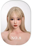 【新作セール5％OFF 3月31日迄 140/145/148/150/156ボディ選択可】SHEDOLL 145cm Gカップ 熙熙（Xixi）ヘッド  美少女ラブドール 掲載画像はフルシリコン製 純白のニット衣装 花飾り