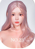 【新作セール5％OFF 3月31日迄 140/145/148/150/156ボディ選択可】SHEDOLL 145cm Gカップ 熙熙（Xixi）ヘッド  美少女ラブドール 掲載画像はフルシリコン製 純白のニット衣装 花飾り