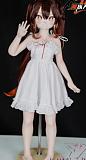 MOZU DOLL 85cm Aカップ ニンフちゃん ソフトビニール製頭部 TPE製ボディ 肌色＆眼球色＆メイク＆ウィッグ＆衣装は宣材写真と同じ  6kg