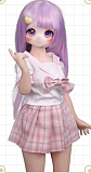 MOZU DOLL 85cm Aカップ ニンフちゃん ソフトビニール製頭部 TPE製ボディ 肌色＆眼球色＆メイク＆ウィッグ＆衣装は宣材写真と同じ  6kg