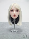 フルシリコン製 XTDOLL 157cm Dカップ  Meng ling (XT-bym16-B) ヘッド まぶたの開閉機能付き ラブドール 等身大ドール 軽量化仕様あり ピンクのボブヘア