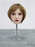 フルシリコン製 XTDOLL 157cm Dカップ  Meng ling (XT-bym16-B) ヘッド まぶたの開閉機能付き ラブドール 等身大ドール 軽量化仕様あり ピンクのボブヘア