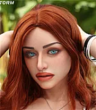 フルシリコン製 XTDOLL 157cm Dカップ  Meng ling (XT-bym16-B) ヘッド まぶたの開閉機能付き ラブドール 等身大ドール 軽量化仕様あり ピンクのボブヘア