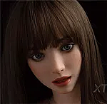 フルシリコン製 XTDOLL 157cm Dカップ  Meng ling (XT-bym16-B) ヘッド まぶたの開閉機能付き ラブドール 等身大ドール 軽量化仕様あり ピンクのボブヘア