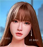 フルシリコン製 XTDOLL 157cm Dカップ  Meng ling (XT-bym16-B) ヘッド まぶたの開閉機能付き ラブドール 等身大ドール 軽量化仕様あり ピンクのボブヘア
